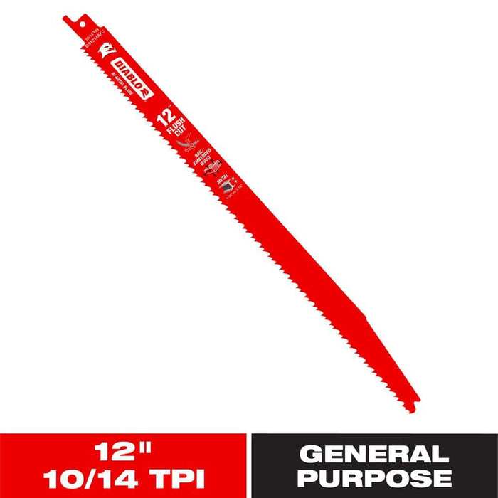 Saw Blade 12 in. 10/14 TPI Wood and Nails Reciprocating