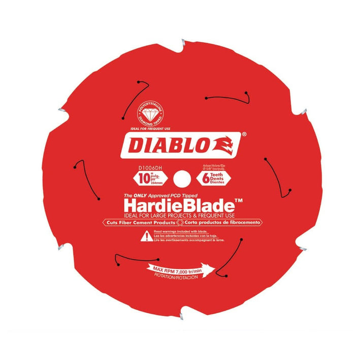 Saw Disc 10 in. x6-Teeth Fiber Cement