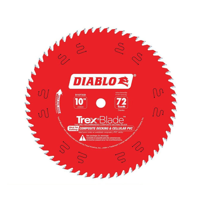 Saw Disc 10 in. x72-Teeth Composites and Plastic