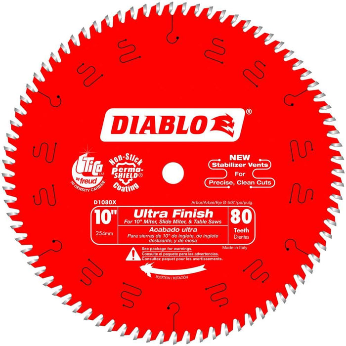 Saw Disc 10 in. x80-Teeth Wood Ultra Finish