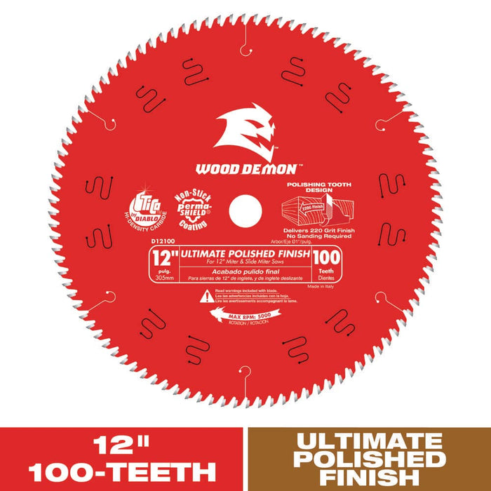 Saw Disc 12 in. x 100-Teeth Wood Finish