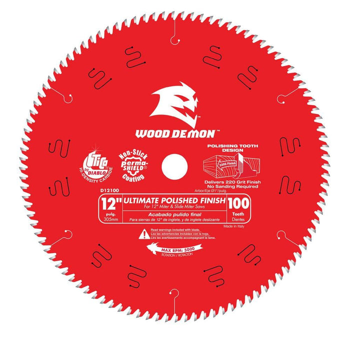 Saw Disc 12 in. x 100-Teeth Wood Finish