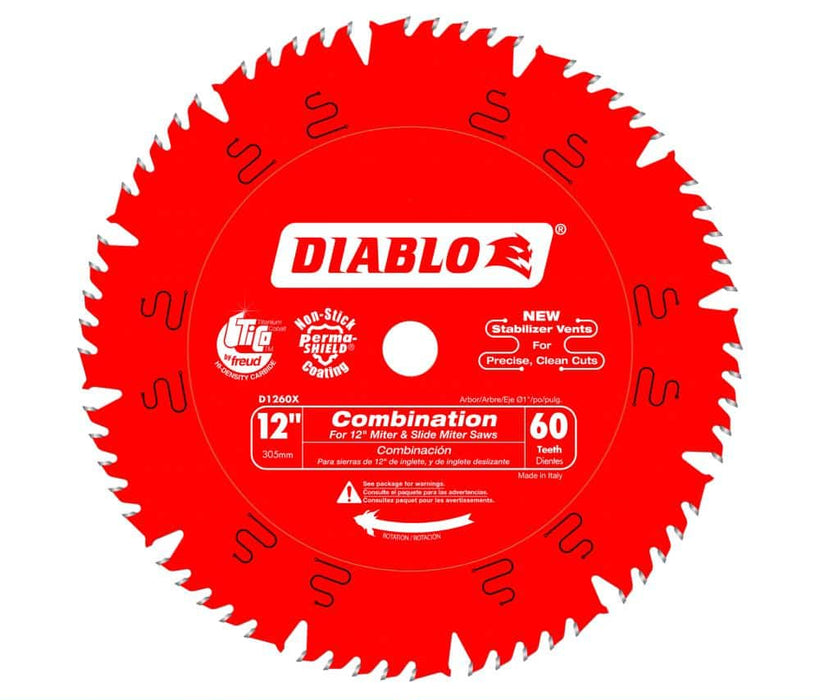 Saw Disc 12 in. x60-Teeth Wood Combination