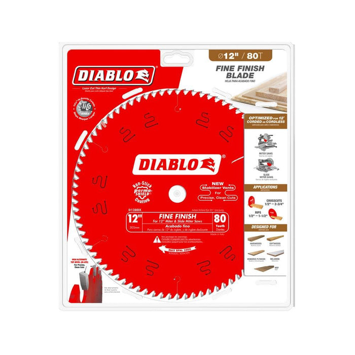 Saw Disc 12 in. x80-Teeth Wood Fine Finish