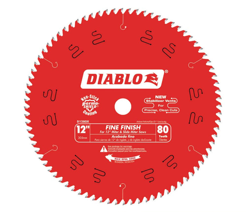 Saw Disc 12 in. x80-Teeth Wood Fine Finish