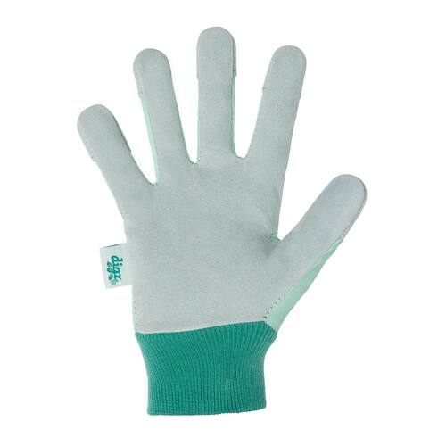 Garden Glove Women's Large Leather Palm with Knit Wrist