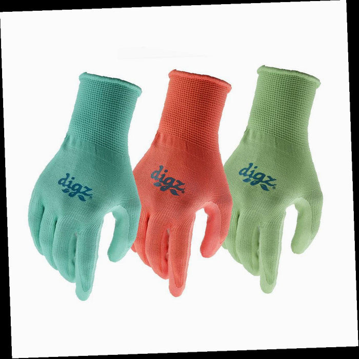Gloves Nitrile Coated Women's Large (3-Pack)