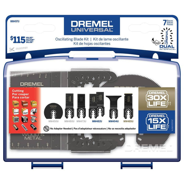 Oscillating Blade Set Multipurpose Multi-Tool (7-Pack)