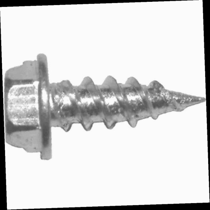 Self-Piercing Screws 1 lb. Coarse Zinc-Plated Steel Washer-Head Hex #8 x 1/2 in. (320-Pack)
