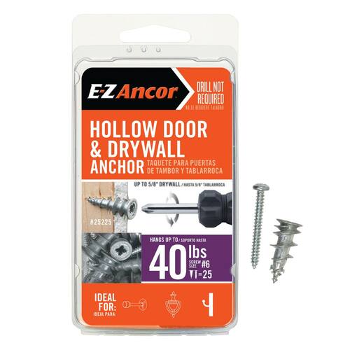 Wall Anchor Screwfix E-Z Ancor Stud Solver 40 Drywall And