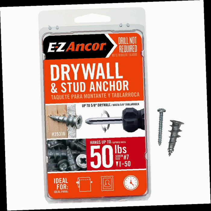 Stud Solver Drywall and Stud Anchors 50 lbs. (50-Pack)