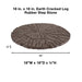 Step Stone 18 in. x 18 in. x 0.59 in. Earth Cracked Log Rubber 3