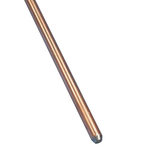 in. 8 5/8 x ft. Copper Grounding Bar Rod