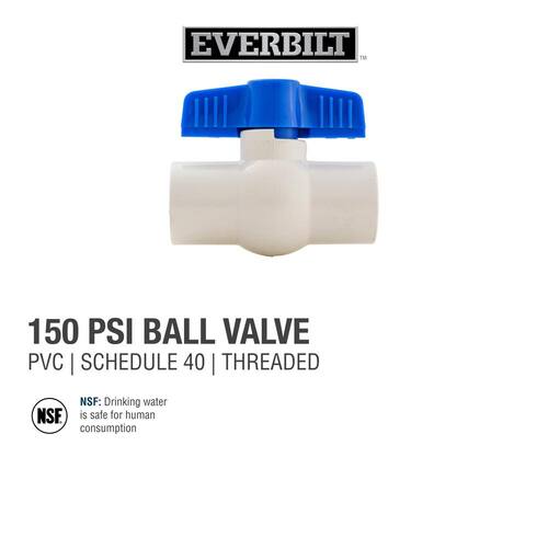 Ball Valve Sch. 40 3/4 in. PVC FIP x FIP