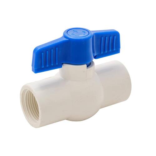 PVC Ball Valve 3/4 in. x 3/4 in. Sch. 40 Threaded FPT x FPT