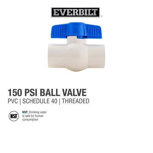 Ball Valve 1 in. Sch. 40 PVC FIP x FIP