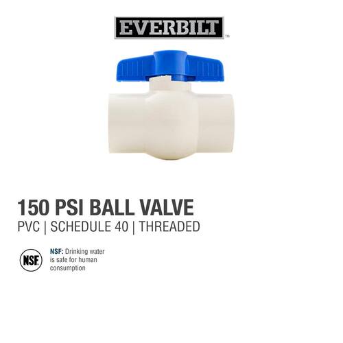 PVC Ball 1-1/2 in. FIP x FIP PSI-150