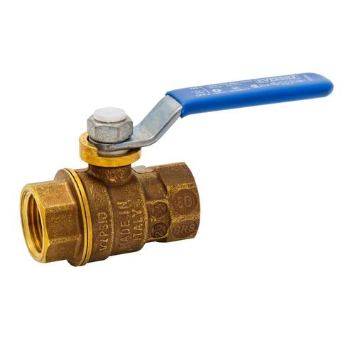 Ball Valve 1/2 in. Brass FPT Full Port Threaded