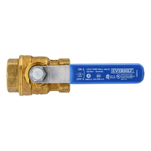 Ball Valve Brass FPT Full Port 3/4 in.