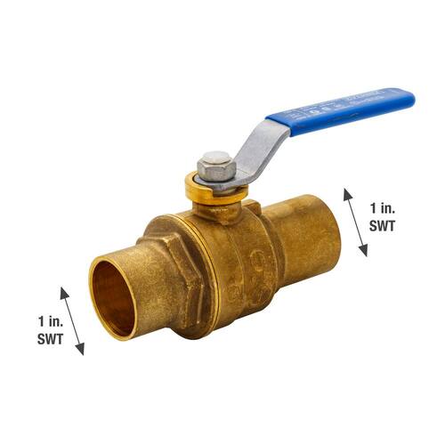 Ball Valve 1 in. Brass SWT Full Port