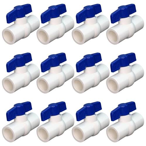 PVC Ball 1/2 in. Solvent x Solvent PSI-150 (12-Pack)