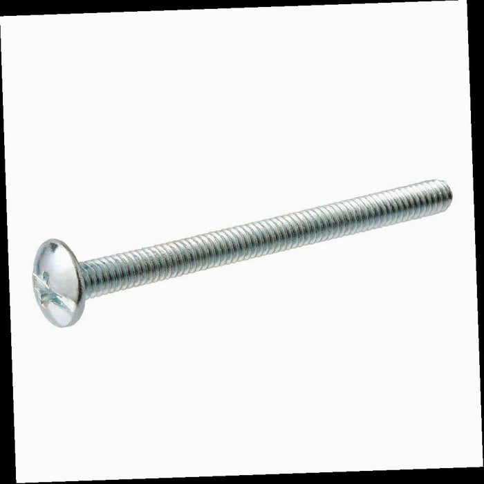 Coarse Zinc-Plated Steel Truss-Head Combination-Drive Cabinet Knob Screws, #8-32 x 1-1/4 in., 15-Pack