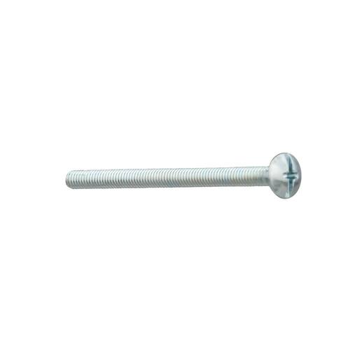 Zinc-Plated Truss-Head Combo Drive Cabinet Knob Screws, #8-32 x 2-1/2 in., 10-Pack