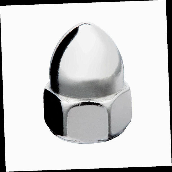 Cap Nuts, 1/4, in. -20 Stainless Cap Nuts, (25-Pack)