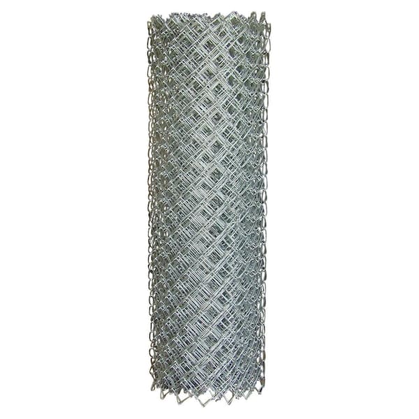 Fence 48 in. x 50 ft. Galvanized Stell Chain Link 11.5-Gauge