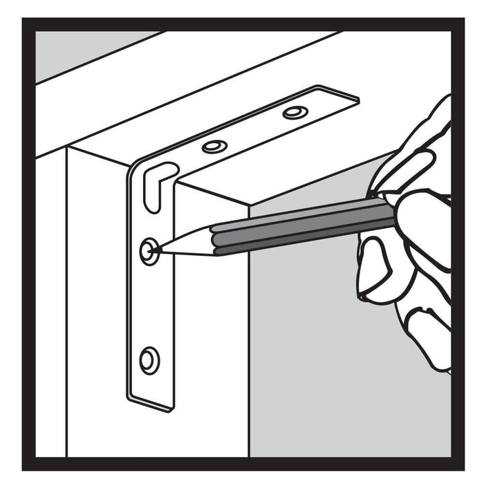 Corner Brace 3 in. Black ZMAX Galvanized (4-Pack) 5