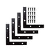 Corner Brace 4 in. Black ZMAX Galvanized (4-Pack) 1