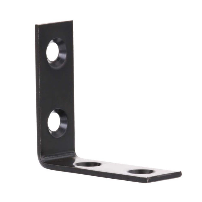 Corner Brace 1-1/2 in. Black ZMAX Galvanized (4-Pack) 3
