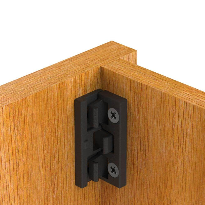 Corner Brace 1-1/2 in. x 1-1/2 in. Black Clip (2-Pack) 7