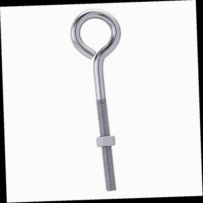 Eye Bolt with Nut (2-Pack) in. x 2 in. Stainless Steel