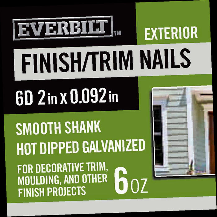 Finish/Trim Nails 2 in. Hot Dipped Galvanized 6 oz (Approximately 83 Pieces)