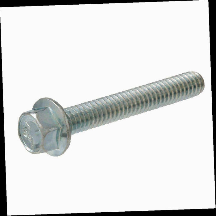 Bolt in.-20 x 2 in. Grade 5 Coarse Zinc-Plated Serrated Flange