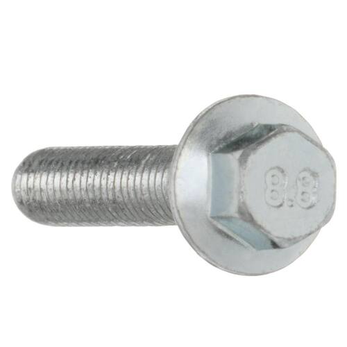 Flange Bolt M6-1.0 x 30 mm Zinc-Plated Steel 2 per Bag