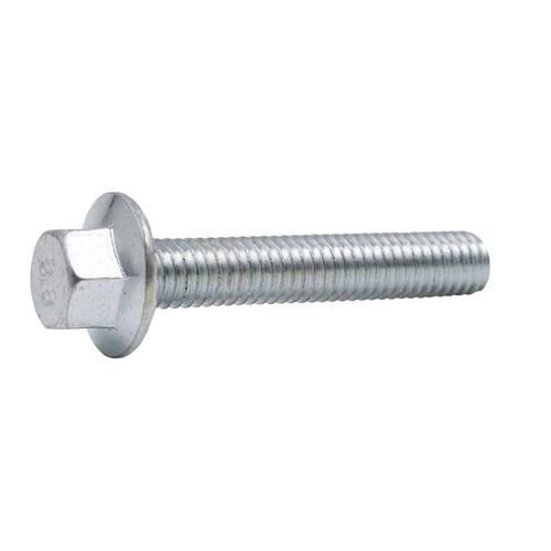 Flange Bolt M6-1.0 x 35 mm Zinc-Plated Steel 2 per Bag