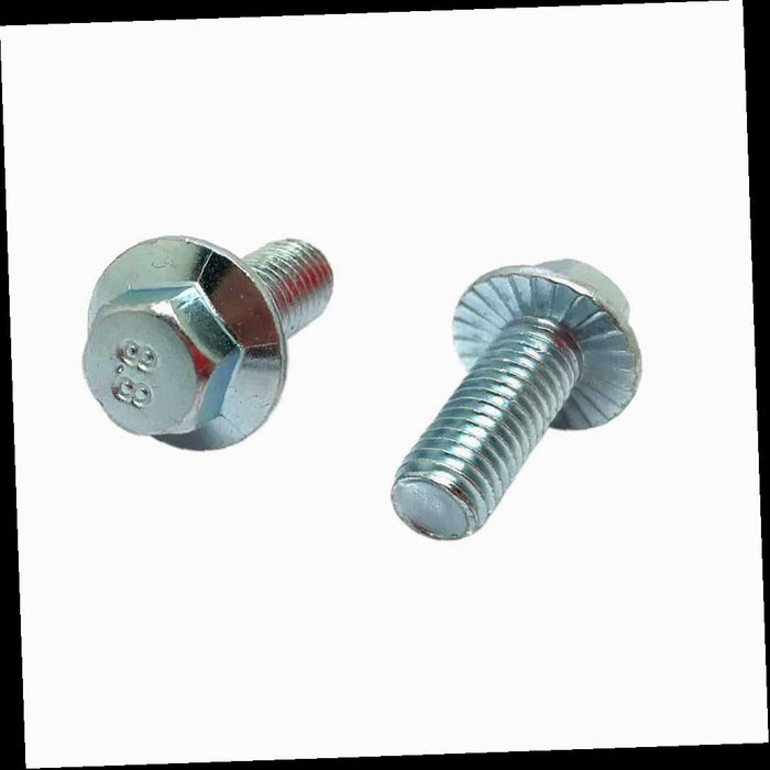 Bolts (2-Pack) x 16 mm Zinc-Plated Steel Flange