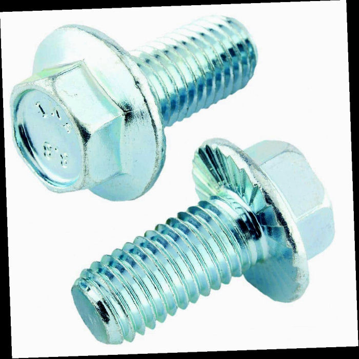 Bolt M12-1.75 x 25 mm Zinc Hex Head Metric Serrated Flange (2-Piece per Bag)