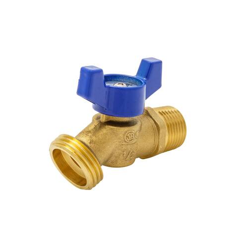 Hose Bibb Valve Brass MIP 1/2 in.