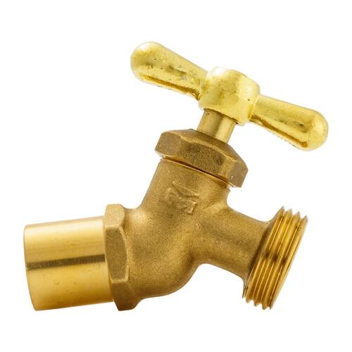 Brass Hose Bibb 1/2 in. x 3/4 in. Sweat or FTG