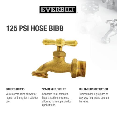 Hose Bibb Brass MIP 3/4 in.