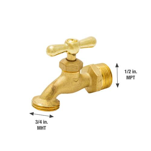 Hose Bibb Brass MIP 3/4 in.