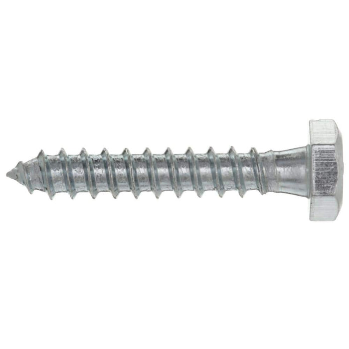 Lag Bolt 1/4 in. x 1-1/2 in. Hex Head Zinc Plated (100-Pack) 6