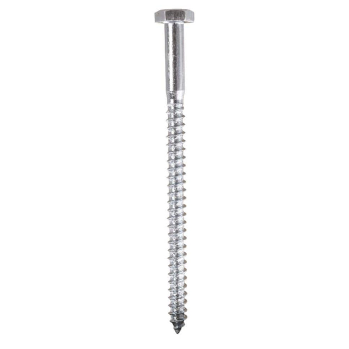 Lag Bolt 1/4 in. x 4 in. Hex Head Zinc Plated (50-Pack) 2