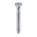 Lag Bolt 3/8 in. x 3 in. Hex Head Zinc Plated (25-Pack) 4