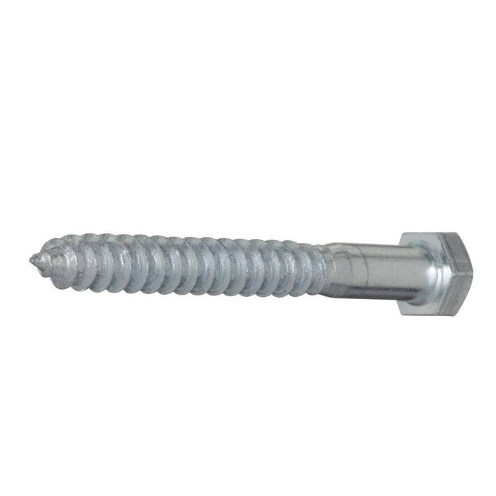 Lag Bolt 3/8 in. x 3-1/2 in. Hex Head Zinc Plated (25-Pack) 4
