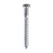 Lag Bolt 3/8 in. x 4 in. Hex Head Zinc Plated (25-Pack) 2