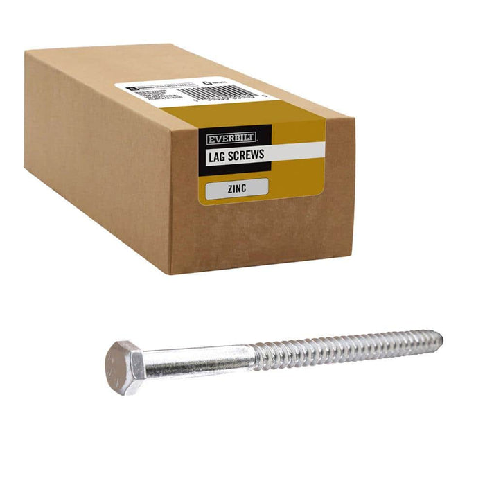 Lag Bolt 3/8 in. x 6 in. Hex Head Zinc Plated (25-Pack) 5